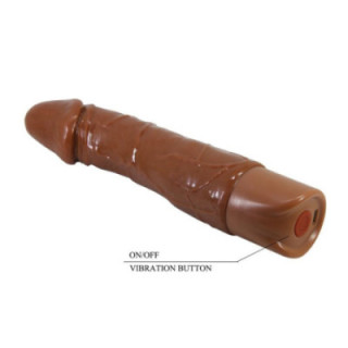 PRETTY LOVE - VIBRADOR REALISTA DONALD 19.5 CM Ø 4 CM MARROM