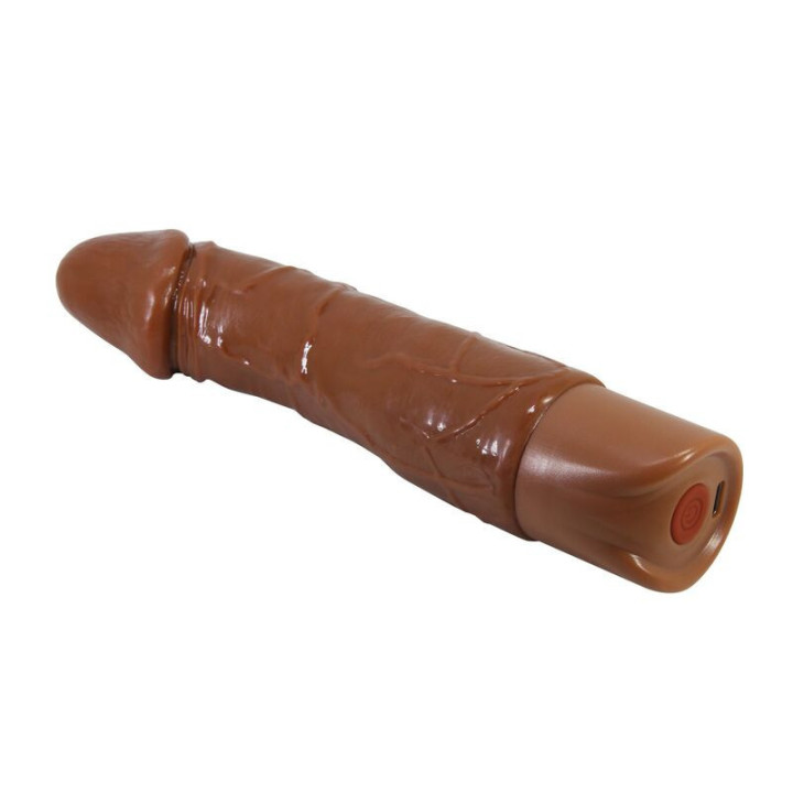 PRETTY LOVE - VIBRADOR REALISTA DONALD 19.5 CM Ø 4 CM MARROM