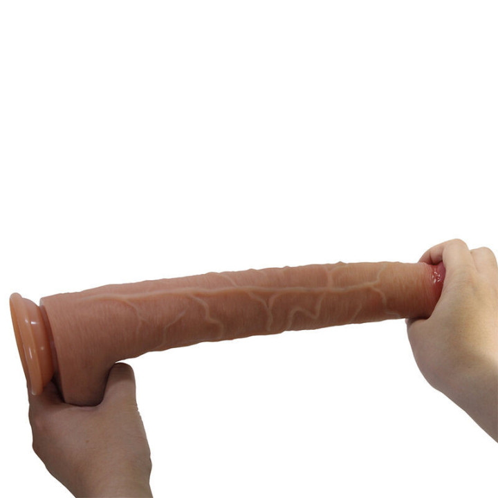 PRETTY LOVE - TERIN PLUS DILDO DE SILICONE REALISTA COM VENTOSA 37.6 CM Ø 5.5 CM