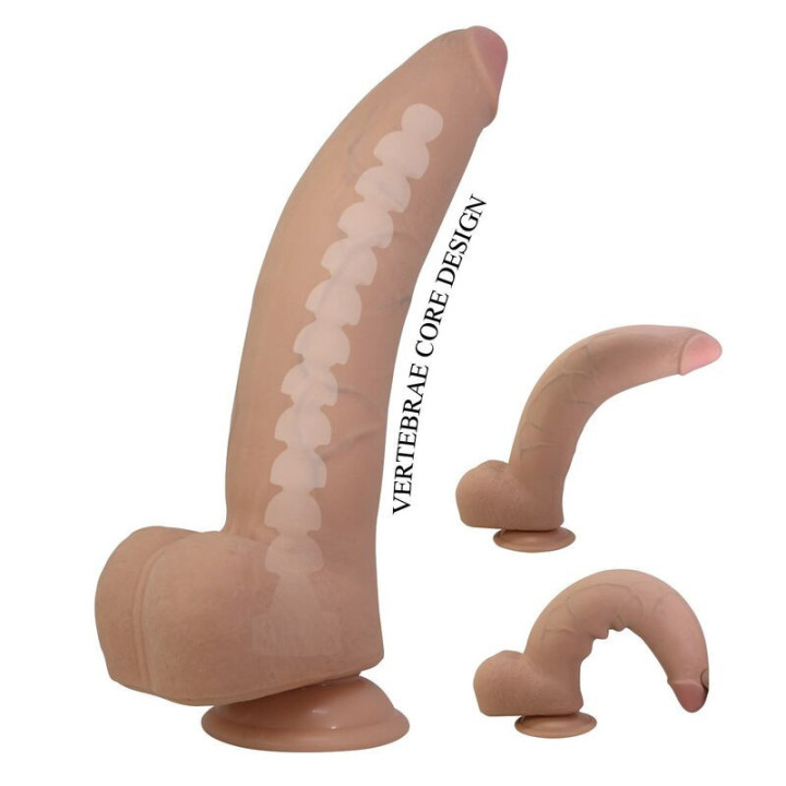 PRETTY LOVE - DILDO REALISTA QUINLAN 26 CM Ø 5.5 CM NATURAL