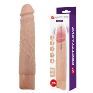 PRETTY LOVE - KESSLER DILDO VIBRATÓRIO REALISTA COM 10 MODOS DE VIBRAÇÃO E 10 NÍVEIS DE PROFUNDIDADE. 22 CM NATURAL