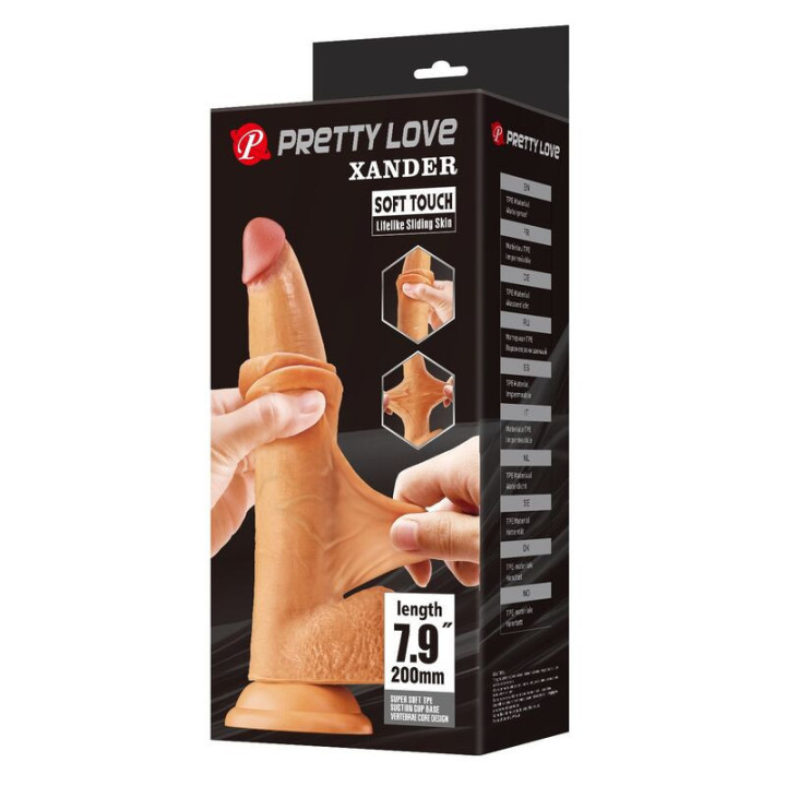 PRETTY LOVE - XANDER DILDO REALISTA 20 CM Ø 5 CM NATURAL