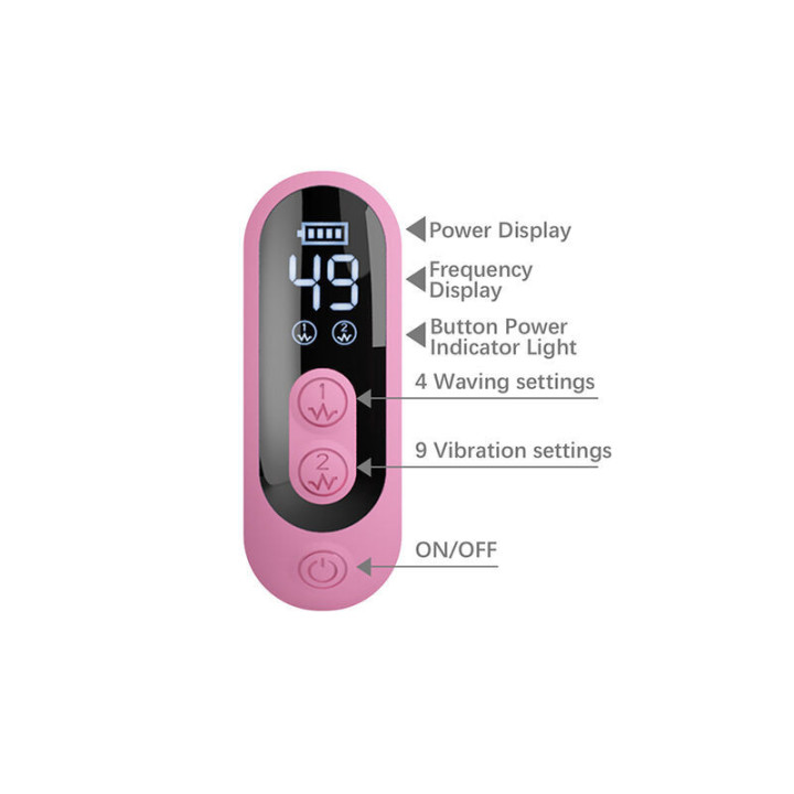 PRETTY LOVE - VIBRADOR BELLA RABBIT COM ESTIMULAÇÃO DE BORBOLETA E LED ROSA