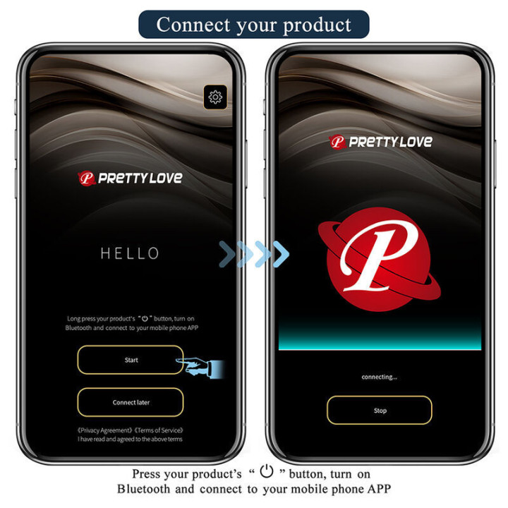 PRETTY LOVE - MASSAGEADOR DE CALCINHA ROSA COM CONTROLE POR APLICATIVO DE BORBOLETA