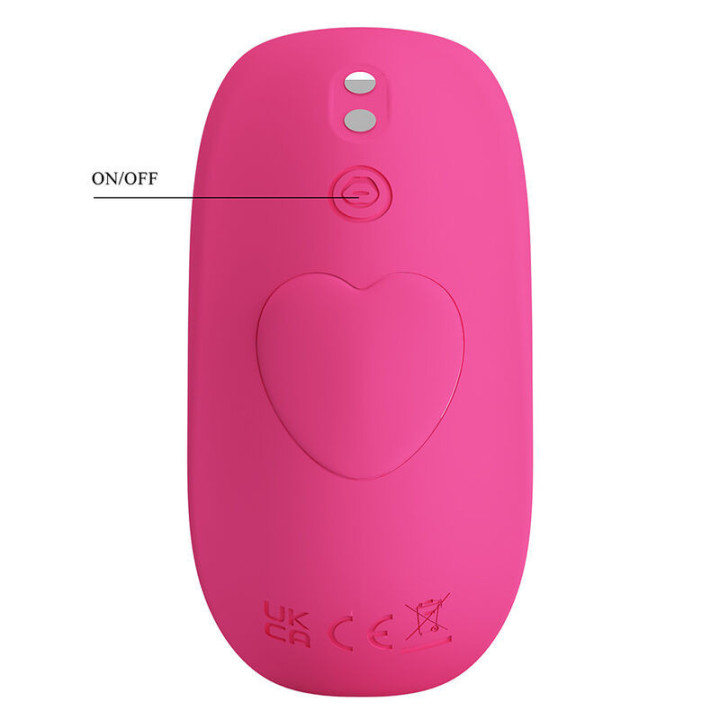 PRETTY LOVE - MASSAGEADOR HAZELYNN COM 12 FUNÇÕES E CONTROLE POR APLICATIVO (ROSA)
