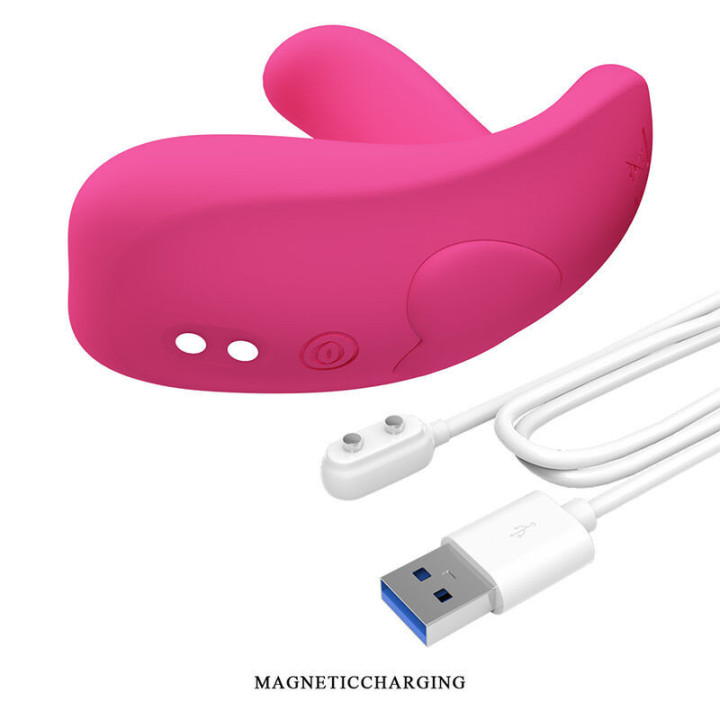 PRETTY LOVE - MASSAGEADOR HAZELYNN COM 12 FUNÇÕES E CONTROLE POR APLICATIVO (ROSA)