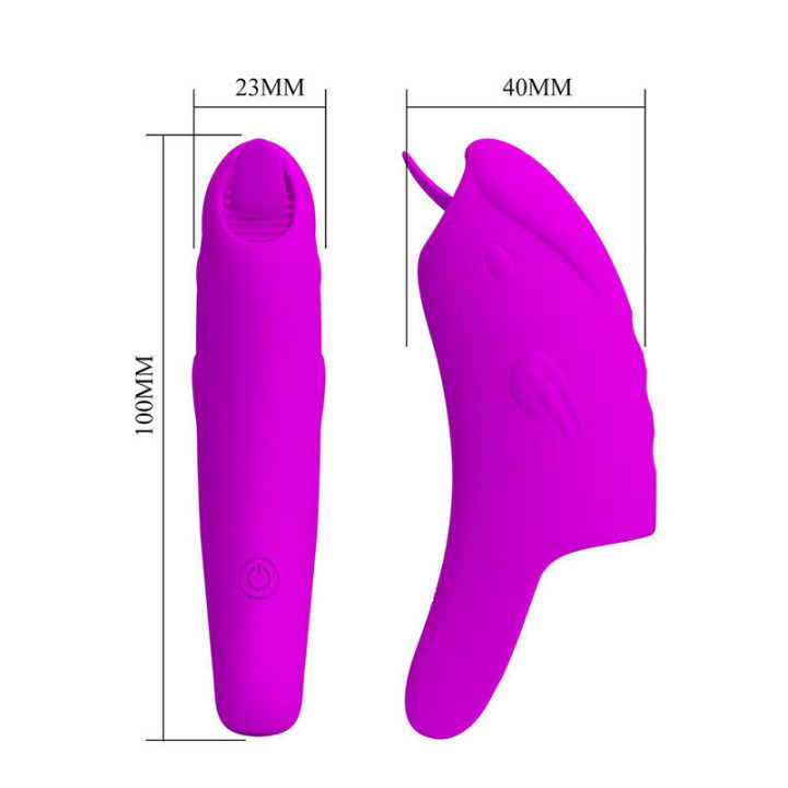 PRETTY LOVE - VIBRADOR DE DEDO RECARREGÁVEL PETERSON HONEY FINGER ROXO