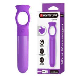 PRETTY LOVE - MINI VIBRADOR MASSAGEADOR RECARREGÁVEL GIANA ROXO