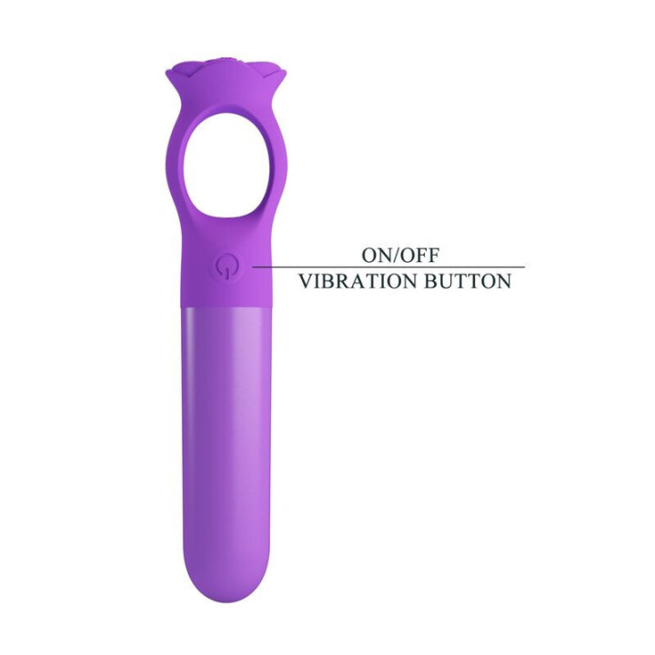 PRETTY LOVE - MINI VIBRADOR MASSAGEADOR RECARREGÁVEL GIANA ROXO