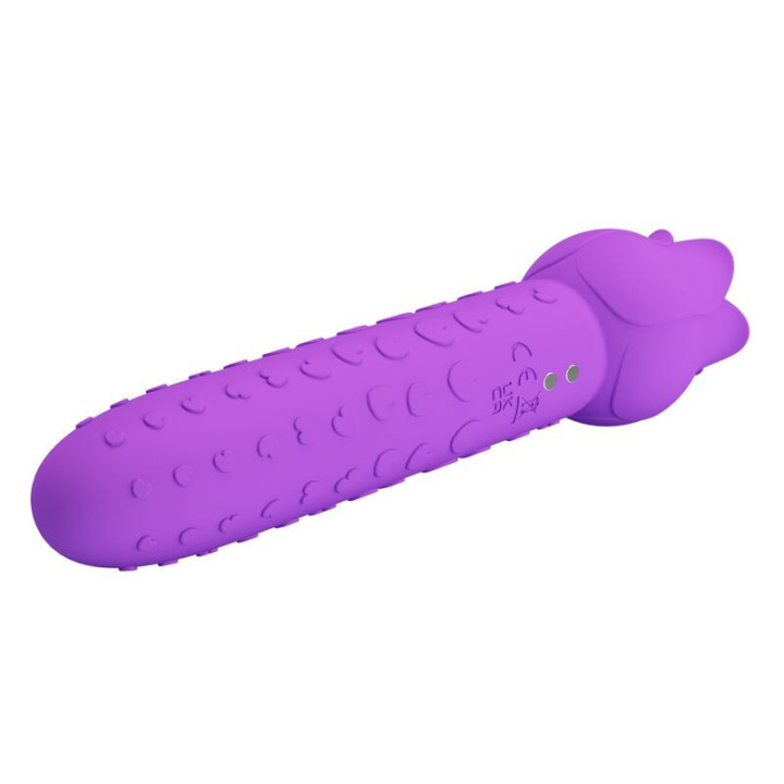 PRETTY LOVE - Vibrador estimulador oral e clitoriano recarregável DANNELL. roxo