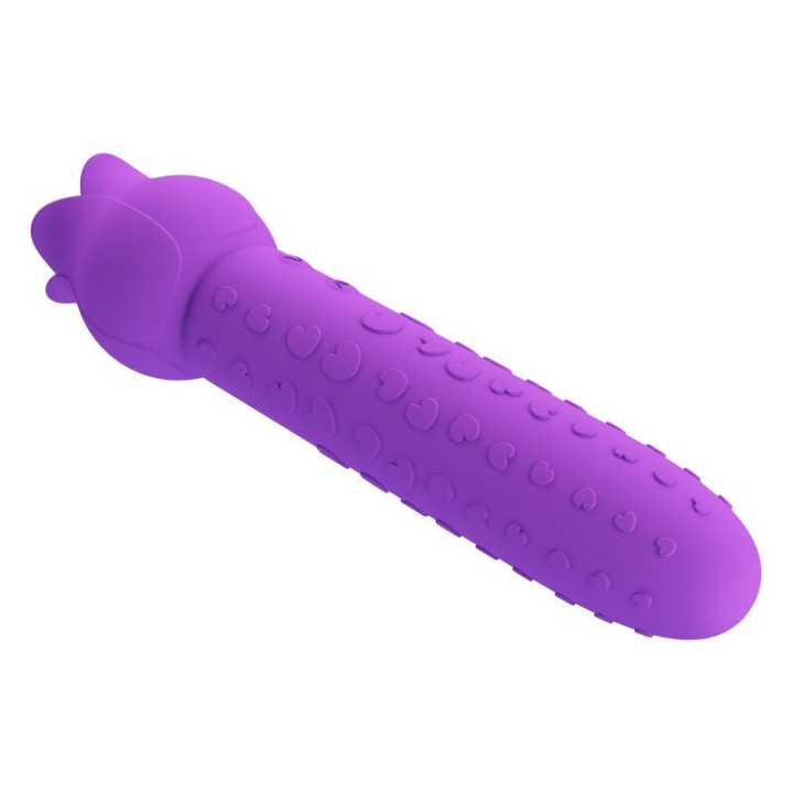 PRETTY LOVE - Vibrador estimulador oral e clitoriano recarregável DANNELL. roxo