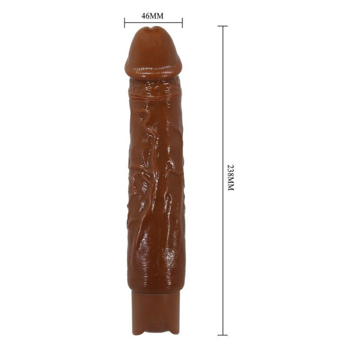 PRETTY LOVE - VIBRADOR REALISTA DUKE 23.5 CM Ø 4.8 CM MARROM