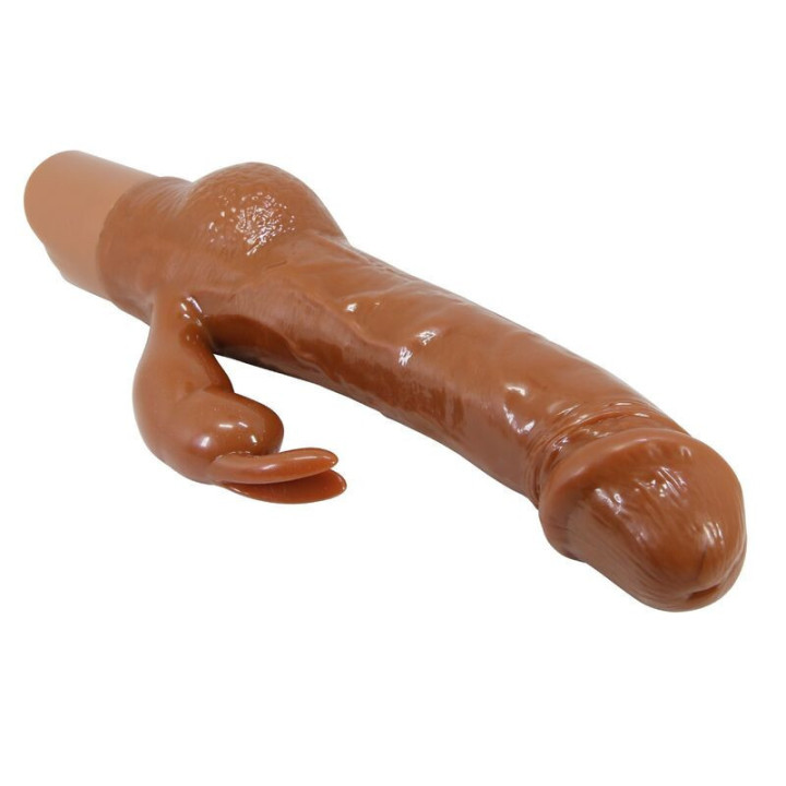 PRETTY LOVE - VIBRADOR REALISTA EM FORMATO DE COELHO ELLISON 22.6 CM Ø 4.2 CM MARROM