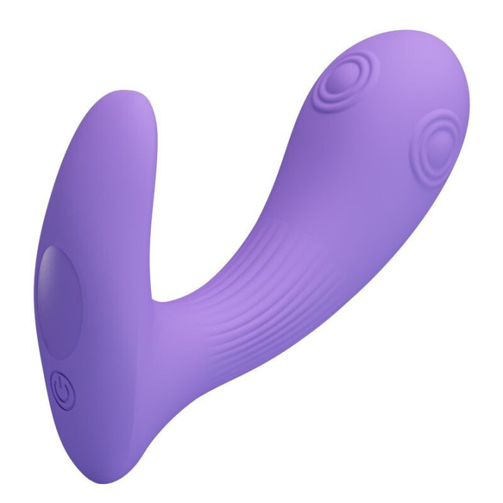 PRETTY LOVE - VIBRADOR DE DUPLA ESTIMULAÇÃO RECARREGÁVEL ANDROMEDA ROXO