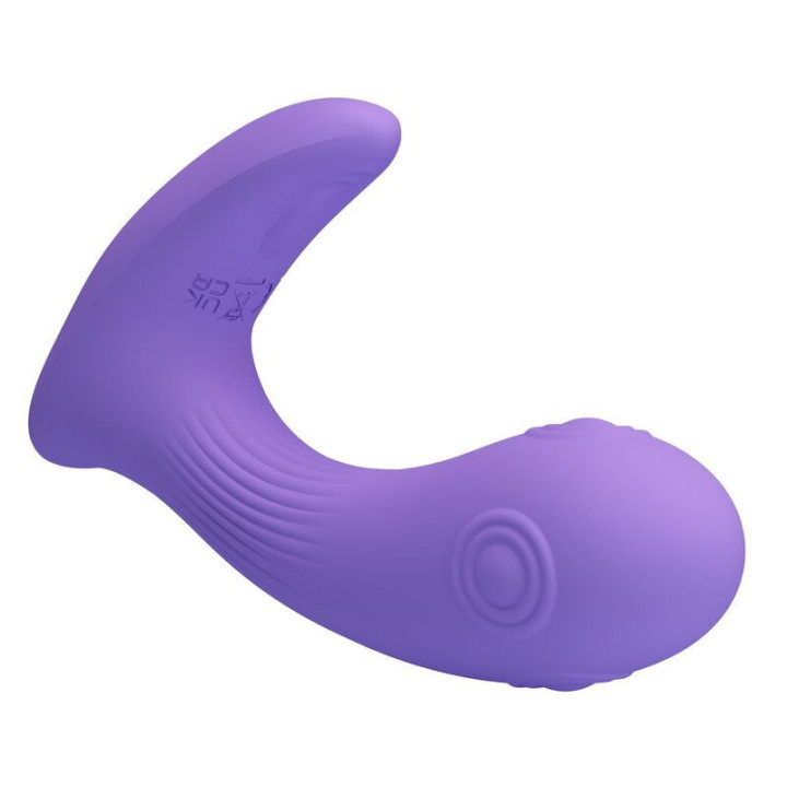 PRETTY LOVE - VIBRADOR DE DUPLA ESTIMULAÇÃO RECARREGÁVEL ANDROMEDA ROXO