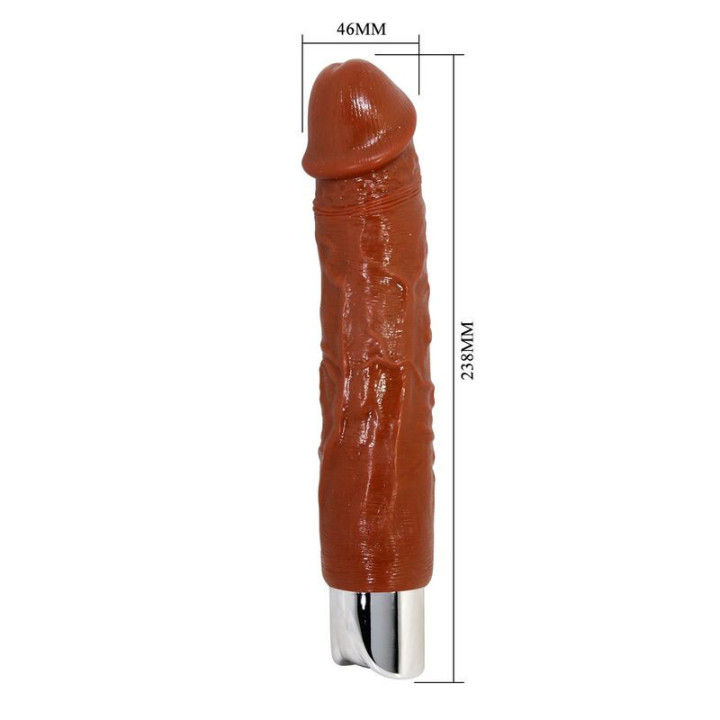 PRETTY LOVE - VIBRADOR REALISTA PROFISSIONAL 23.5 CM Ø 4.8 CM MARROM