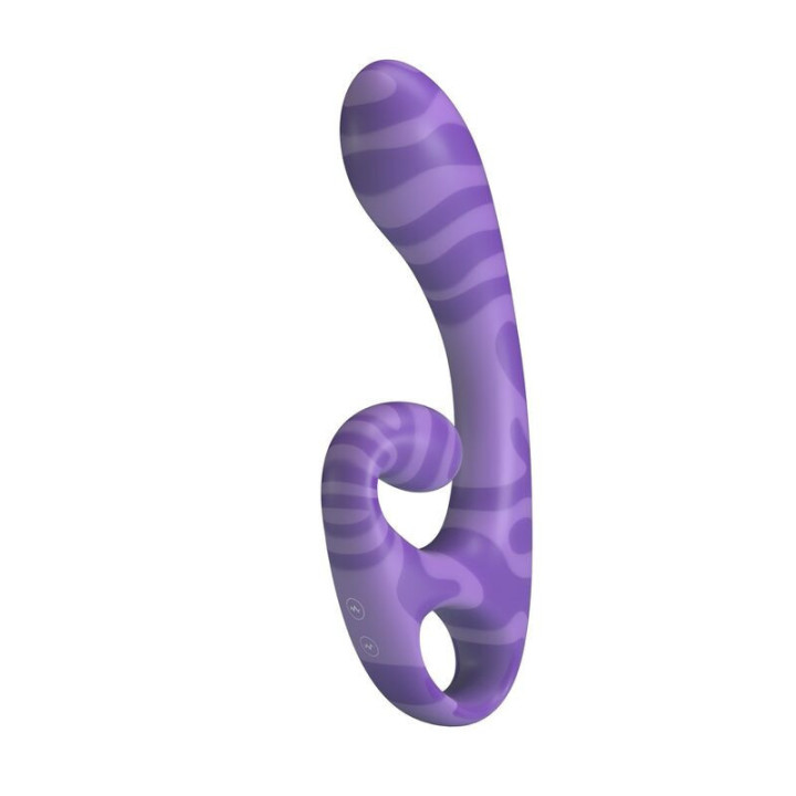 PRETTY LOVE - SUMMER VIBRADOR DE DUAS PONTAS COM ALÇA 19 CM Ø 3.5 CM ROXO