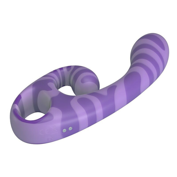 PRETTY LOVE - SUMMER VIBRADOR DE DUAS PONTAS COM ALÇA 19 CM Ø 3.5 CM ROXO