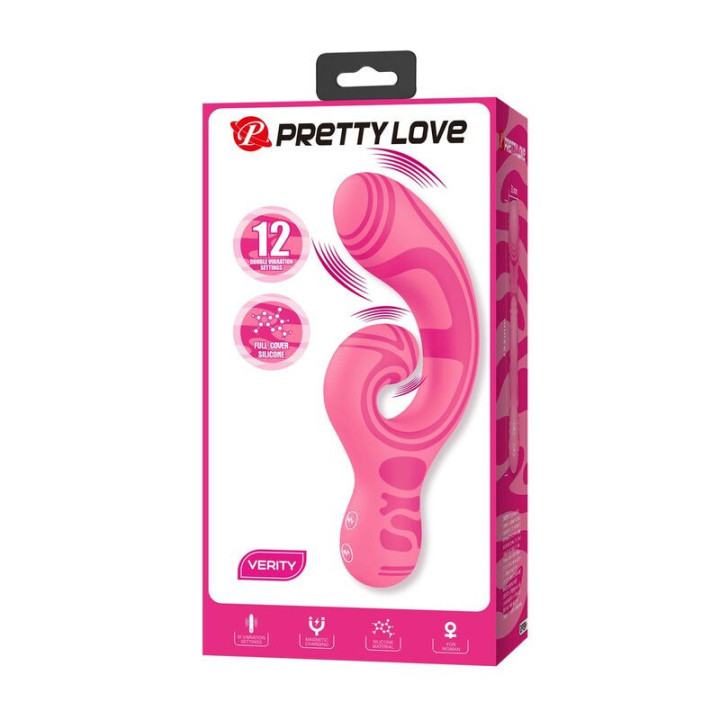 PRETTY LOVE - VERITY MASSAGEADOR DE DUAS PONTAS RECARREGÁVEL POR USB