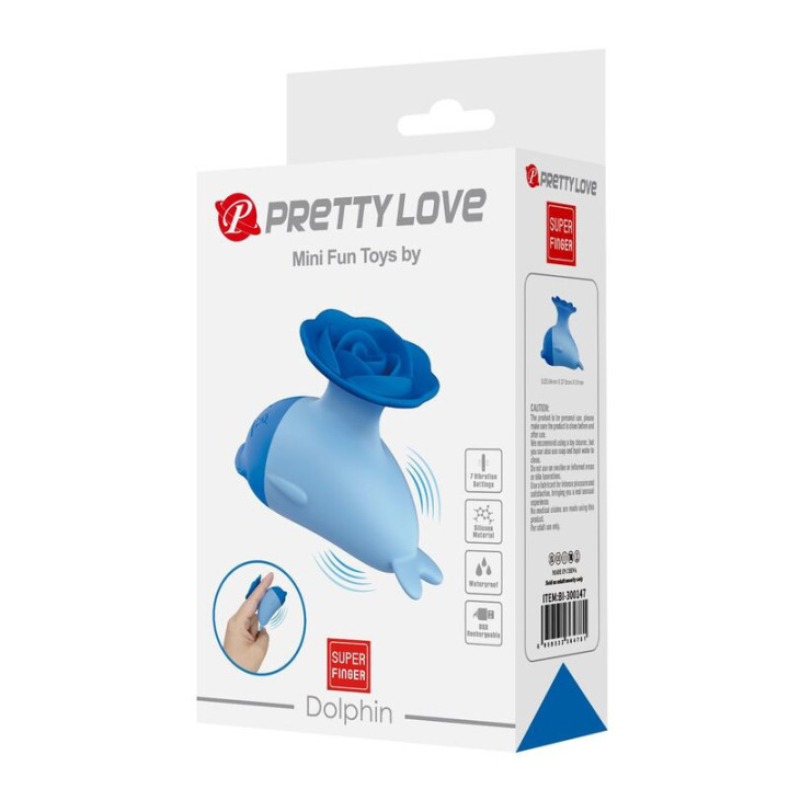PRETTY LOVE - VIBRADOR MINI DOLPHIN RECARREGÁVEL POR USB