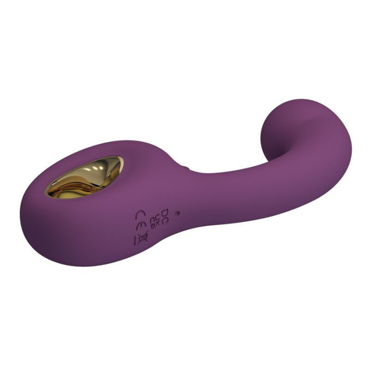 PRETTY LOVE - BRYNNLEE VIBRADOR RECARREGÁVEL COM ESTIMULADOR ORAL. 10 VIBRAÇÕES E 5 FUNÇÕES DE LAMBIDA. ROXO