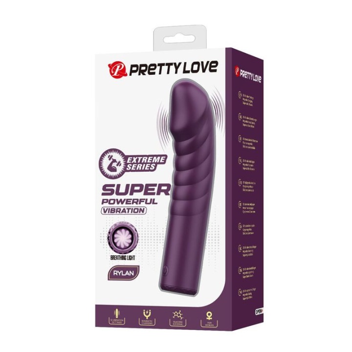 PRETTY LOVE - VIBRADOR RECARREGÁVEL RYLAND COM 10 FUNÇÕES - ROXO