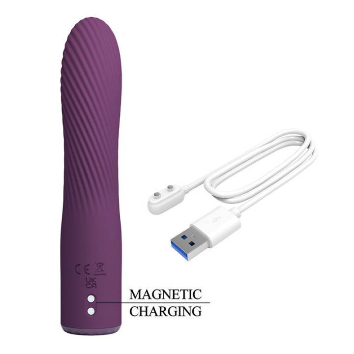 PRETTY LOVE - VIBRADOR RECARREGÁVEL KISSELL COM 10 FUNÇÕES - ROXO