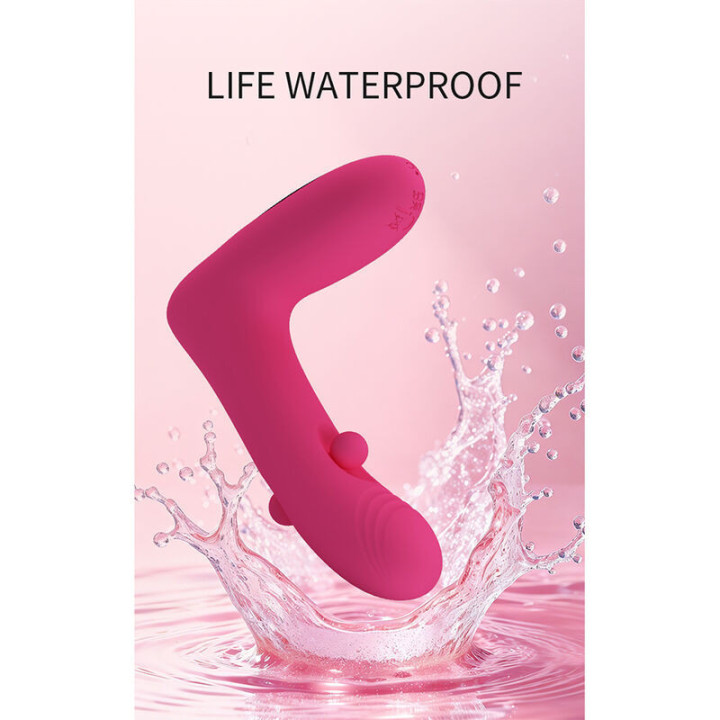 PRETTY LOVE - DUDEN VIBRADOR DE SILICONE RECARREGÁVEL COM 12 MODOS DE VIBRAÇÃO E 3 MODOS DE BALANÇO. ROSA.