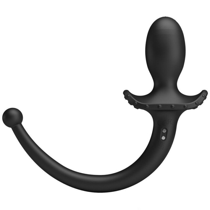 PRETTY LOVE - VIBRADOR ANAL E PERÍNEO COM CONTROLE POR APLICATIVO ANTHONY. PRETO