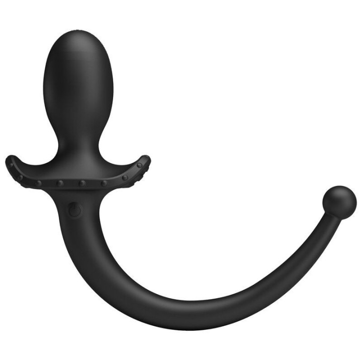 PRETTY LOVE - VIBRADOR ANAL E PERÍNEO COM CONTROLE POR APLICATIVO ANTHONY. PRETO