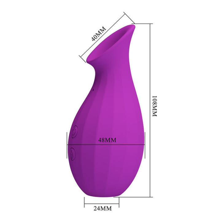 PRETTY LOVE - GARRAFA MÁGICA ESTIMULADOR CLITORIANO RECARREGÁVEL POR SUCÇÃO - ROXO