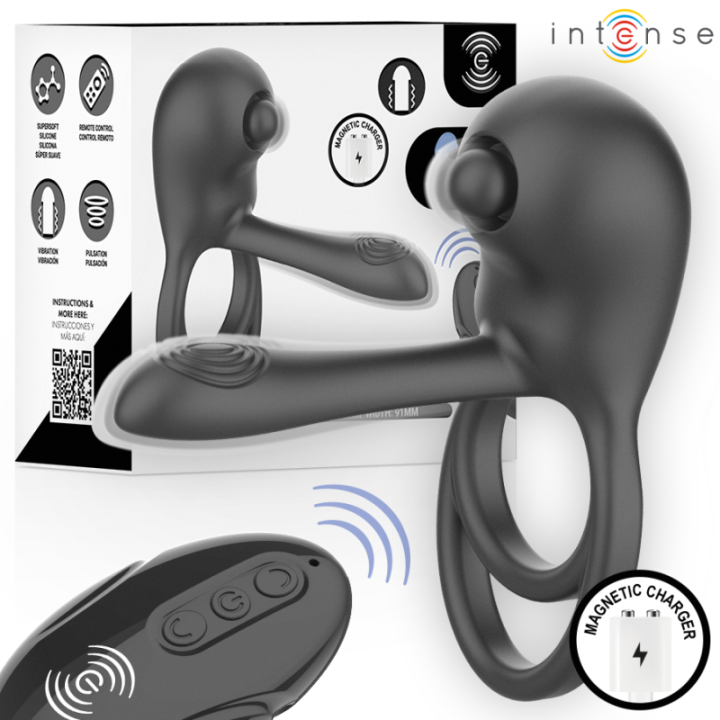 INTENSE - SPIKE ANEL PENIANO VIBRATÓRIO COM CONTROLE REMOTO