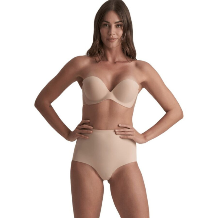 BYE-BRA - DIVA BRA SUJETADOR ADHESIVO BEIGE COPA D