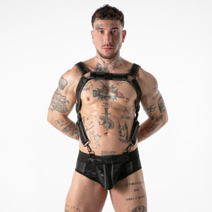 LOCKER GEAR - CINTO DE ACESSO MILITAR COMPLETO PRETO L/XL