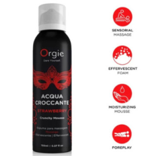 ORGIE - ACQUA CROCCANTE MOUSSE DE MASSAGEM CROCANTE DE MORANGO 150 ML