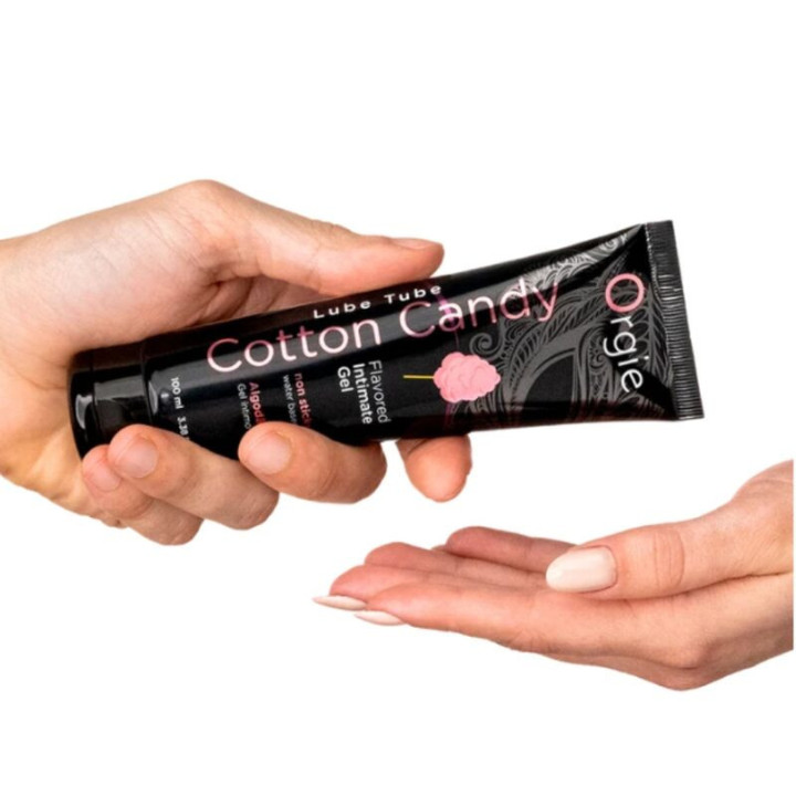 ORGIE - LUBRIFICANTE EM TUBO COM AROMA DE ALGODÃO DOCE. BEIJÁVEL. GEL ÍNTIMO À BASE DE ÁGUA. 100 ML