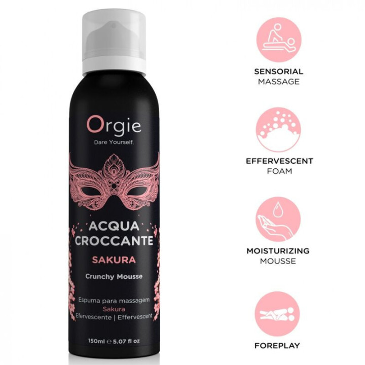ORGIE - ACQUA CROCCANTE SAKURA MOUSSE DE MASSAGEM CROCANTE 150 ML