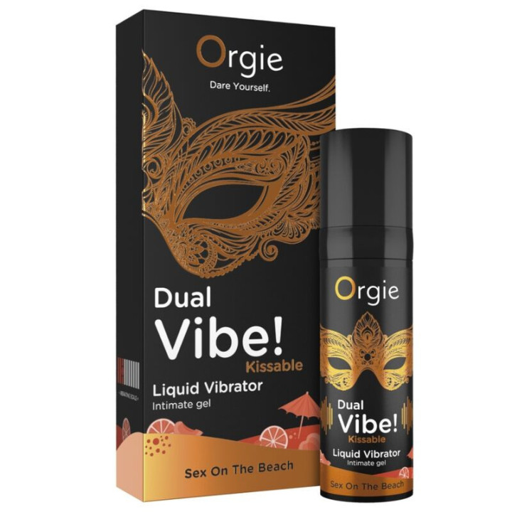 ORGIE - DUPLA VIBRAÇÃO! VIBRADOR LÍQUIDO BEIJÁVEL SEX ON THE BEACH 15 ML