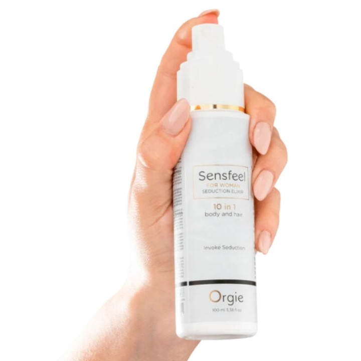 ORGIE - SENSFEEL ELIXIR DE SEDUÇÃO FEMININO 10 EM 1 PARA CORPO E CABELO 100 ML