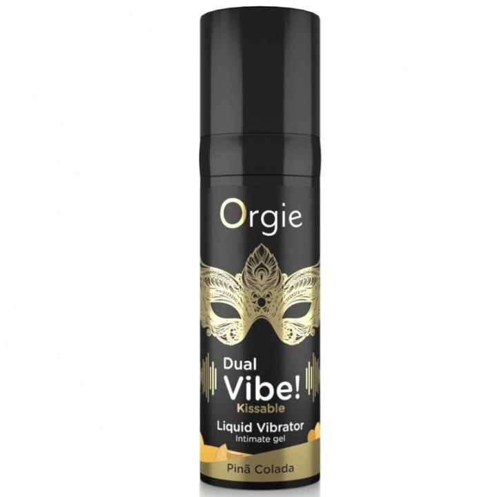 ORGIE - VIBE DUPLA! VIBRADOR LÍQUIDO BEIJÁVEL PIÑA COLADA 15 ML