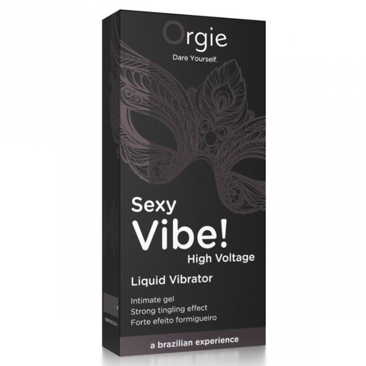 ORGIE - VIBRAÇÃO SEXY! VIBRADOR LÍQUIDO EXTRA FORTE DE ALTA VOLTAGEM 15 ML