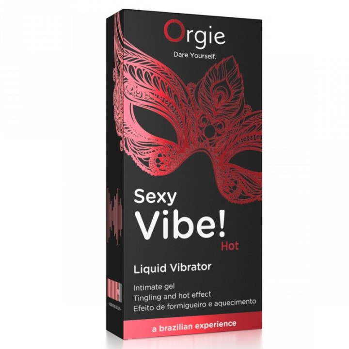 ORGIE - VIBRAÇÃO SEXY! VIBRADOR LÍQUIDO QUENTE E AQUECEDOR 15 ML