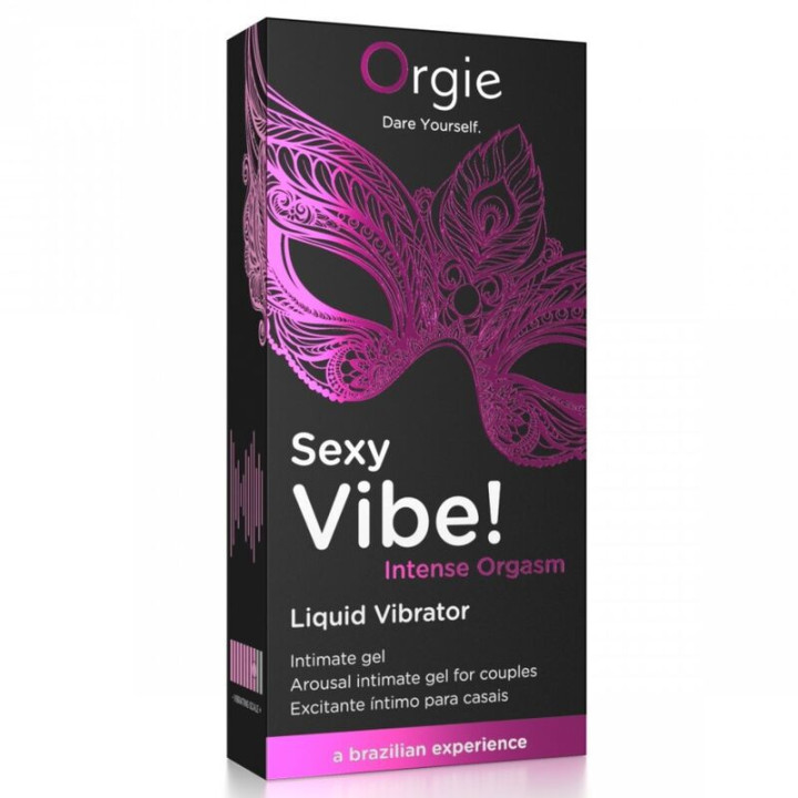 ORGIE - VIBRAÇÃO SEXY! ORGASMO INTENSO. MÚLTIPLAS SENSAÇÕES. GEL ÍNTIMO 15 ML