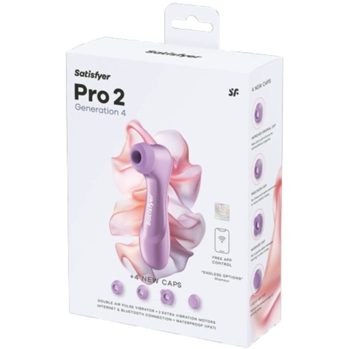 SATISFYER - PRO 2ª GERAÇÃO 4 ESTIMULADOR CLITORIAL AMETISTA