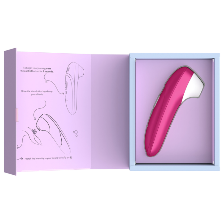WOMANIZER - ESTIMULADOR CLITORIANO DE SUCÇÃO PROFISSIONAL COM 11 NÍVEIS DE INTENSIDADE. ROSA VIBRANTE