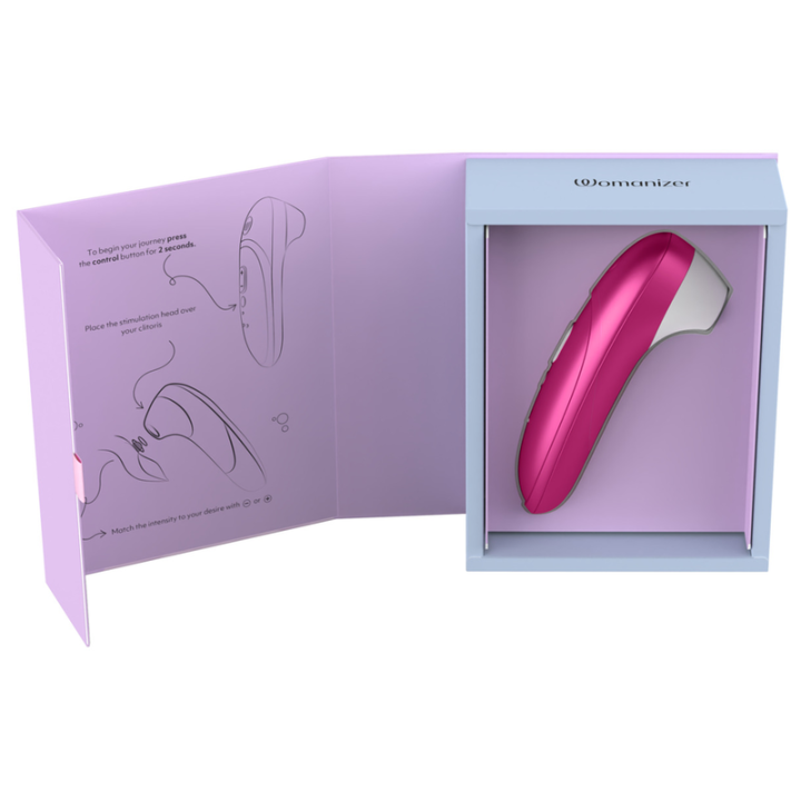 WOMANIZER - ESTIMULADOR CLITORIANO DE SUCÇÃO PROFISSIONAL COM 11 NÍVEIS DE INTENSIDADE. ROSA VIBRANTE