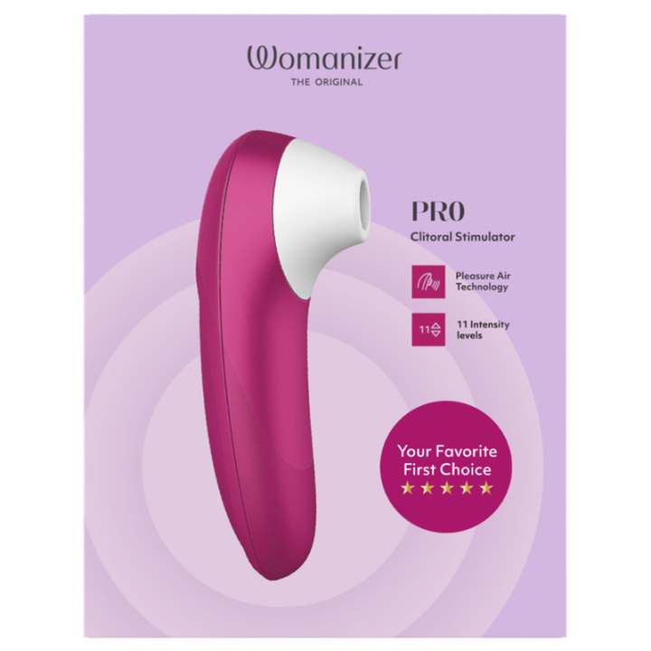 WOMANIZER - ESTIMULADOR CLITORIANO DE SUCÇÃO PROFISSIONAL COM 11 NÍVEIS DE INTENSIDADE. ROSA VIBRANTE