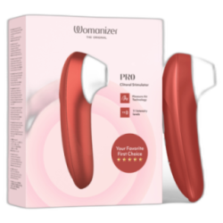 WOMANIZER - ESTIMULADOR CLITORIANO DE SUCÇÃO PROFISSIONAL COM 11 NÍVEIS DE INTENSIDADE - VERMELHO BORDEAUX