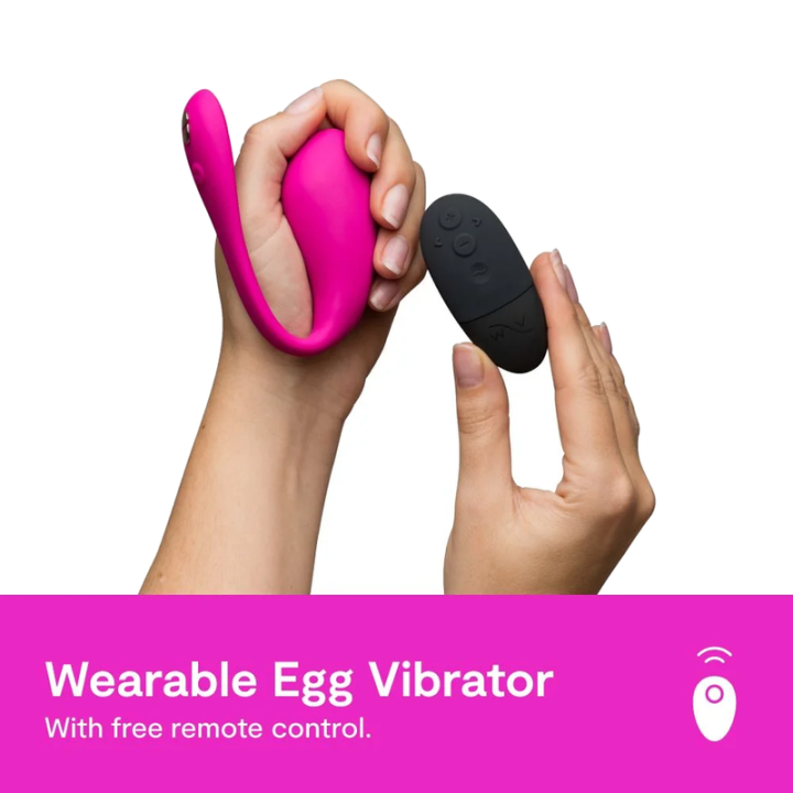 WE-VIBE - JIVE 2 VIBRADOR DE OVO VESTÍVEL ROSA ELÉTRICO