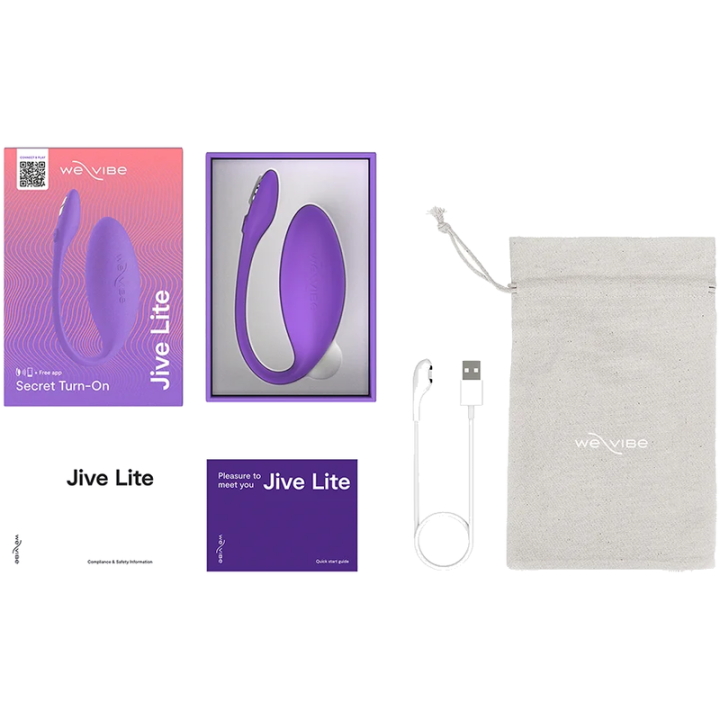 WE-VIBE - JIVE LITE VIBRADOR DE OVO VESTÍVEL CONTROLADO POR APLICATIVO ROXO
